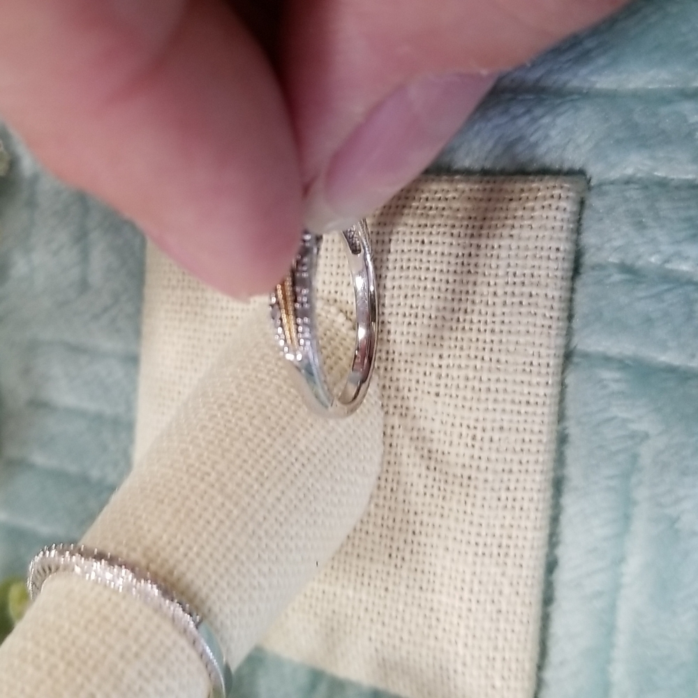 Diamond Wedding Ring Set. - image 6